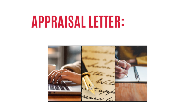 Appraisal Letter