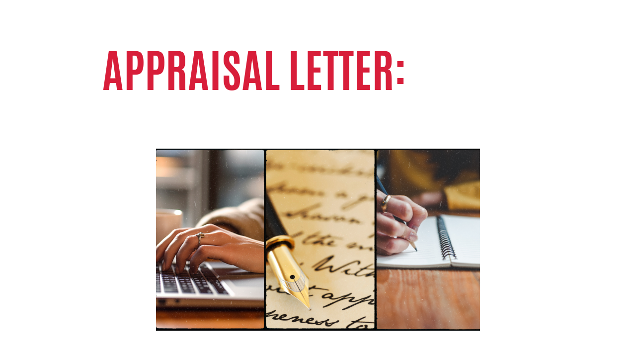 Appraisal Letter